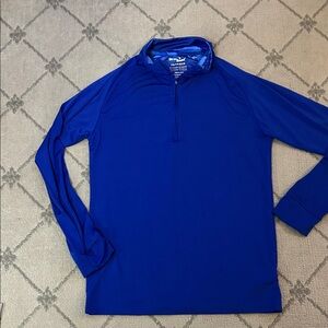 Birdie Bound Men's Blue 1/4 Zip Pullover  Shirt